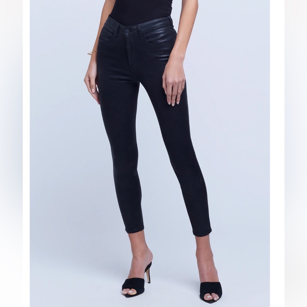 L Agence Margot Coated Jeans